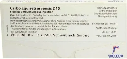 CARBO EQUISETI arvensis D 15 Ampullen 8 ml