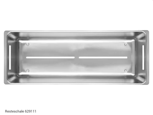 Schock 629111 Resteschale Edelstahl - Hochwertige Edelstahlqualität - Zubehör - Küchenspülen, 125 mm tief und passend für verschiedene Modelle, ideal für effizientes Arbeiten in der Küche.