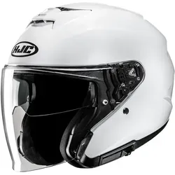 HJC Jet Motorradhelm i31 UNI Pearl White, S - Motorradhelm mit fortschrittlicher Polycarbonatschale für hohe Schlagfestigkeit, Pinlock-fähigem Visier und innovativem Belüftungssystem für optimalen Komfort.
