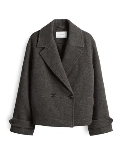 OPUS Damen Jacke | HALLYN Regular Cabanjacke Dark Brown, 44