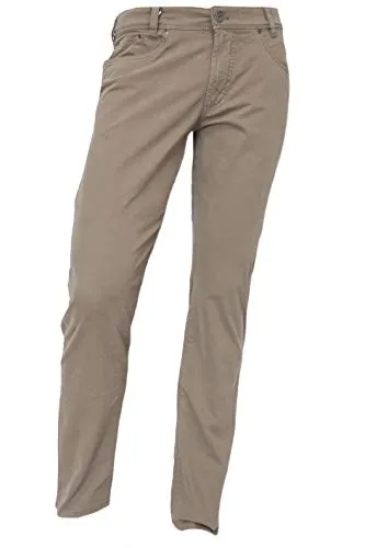 Atelier GARDEUR Herren Hose Bill-3 Cotton-Flex Slim-Fit beige - Wanderhosen im Slim-Fit Schnitt mit normaler Leibhöhe und schmalem Beinverlauf, ideal für aktive Männer, die Komfort und Stil schätzen.