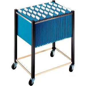 Leitz 19710000 Hängewagen für A4 und A3, braun - Praktischer Hängewagen für A4 und A3 Hängeregistratur, platzsparend und ideal für Büros, Maße: 345 x 565 x 465 mm.