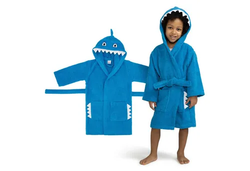 celodoro Kinderbademantel Kinder Bademantel mit Kapuze & Motiv für Mädchen & Jungen