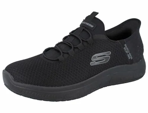 Skechers Summits SR - COLSIN Herren Slipper - Bequeme Slipper mit herausnehmbarer Decksohle, ideal für den Alltag und Freizeitaktivitäten.