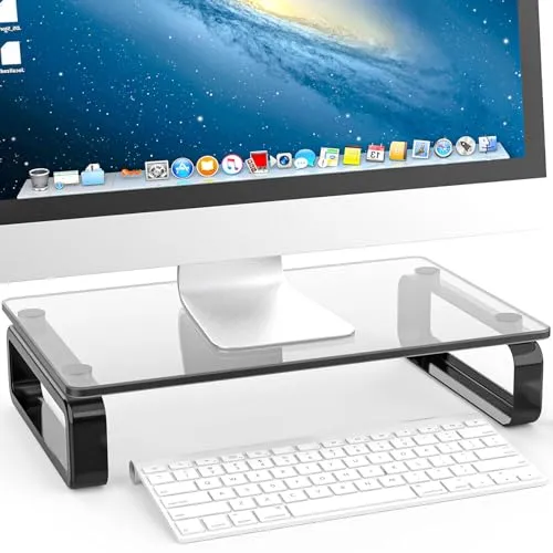 Hemudu Computer-Monitor Ständer Laptop TV Bildschirm Haltung, Schwarz HD02B-001P