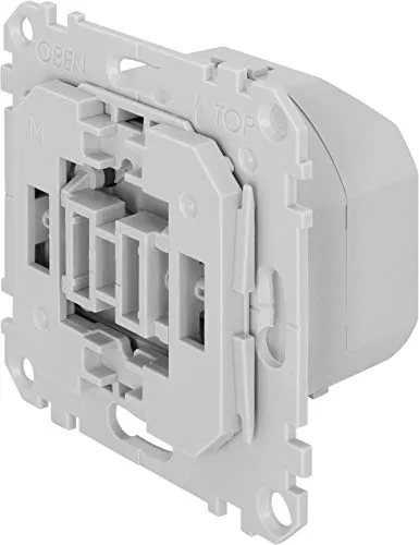 TechniSat Dimmer-Einsatz mit Flächenwippe - Funk-Wandsender für Busch-Jaeger Schalterprogramme, ermöglicht Lichtdimmen und Smart Home Integration mit Z-Wave Plus für effizienten Stromverbrauch.