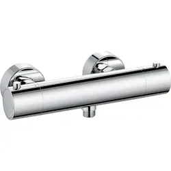 Kludi Brausethermostat 1/2 Zoll Objekta-Therm-E - Duscharmatur mit Heißwassersperre und 50 % Wassermengen-Begrenzung, sicher und effizient für Ihr Badezimmer