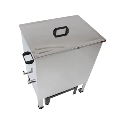 Dampfwachsschmelzer Pro mit Gasantrieb - Werkzeuge & Zubehör zur Bienenzucht, ideal zum effizienten Abschmelzen von Rähmchen und Mittelwänden mit Edelstahl-Gehäuse und Platz für bis zu 20 Rähmchen.