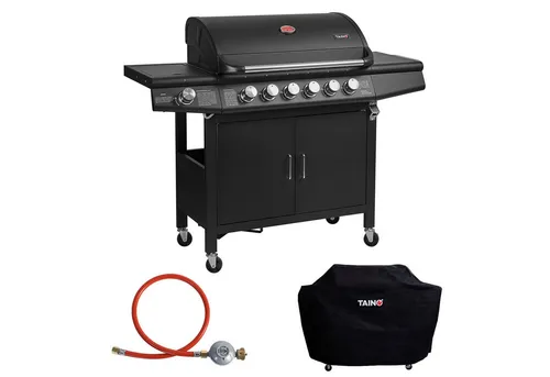 TAINO Gasgrill RED 6+1 mit Abdeckhaube von TAINO