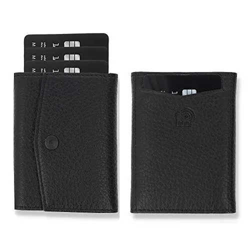 Solo Pelle® Slim Wallet – Leder Geldbeutel mit RFID Schutz - Herren-Geldbörsen, minimalistisches Design, Platz für bis zu 15 Karten und optimal für den Alltag – ideal für Hosen- und Anzugtaschen.