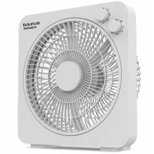 Taurus Tropicano 3V Bodenventilator - 35W Leistung für frische Brise - Bodenventilator mit 5 Flügeln für maximale Luftzirkulation, 3 Geschwindigkeiten, drehbares Gitter und 60-Minuten-Timer – ideal für Wohnräume und Büros.