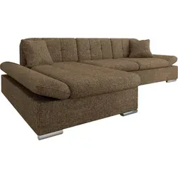 Mirjan24 Ecksofa Malwi mit Schlaffunktion und Regulierbaren Armlehnen - Sofagarnitur mit Schlaffunktion und Bettkasten, ideal für kleine Räume. Regulierbare Armlehnen in 3 Größen und freistehendes Design für flexible Wohnlösungen.