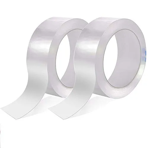 Gebildet 2Stücke PVC Bad Versiegelungsmittel Tape, Acryl Abdichtungsband Wand Dichtungsband Wasserdicht Band, Küche Herd Spaltdichtungen (3CM × 5M, Transparent)