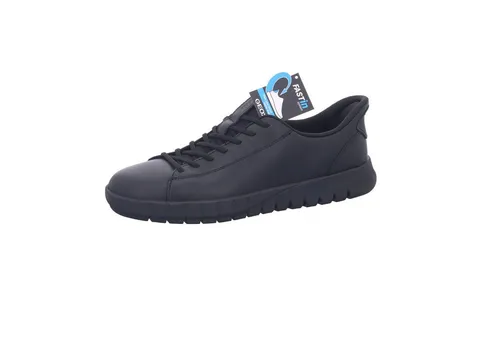 Geox FLEXTRIDE PLUS Herrenschuhe - Sportliche Slipper in Schwarz - Hochwertige Geox Herrenschuhe mit atmungsaktivem Innenfutter und flexiblem Laufsohlen-System für optimalen Tragekomfort. Ideal für den urbanen Alltag und vielseitig kombinierbar.