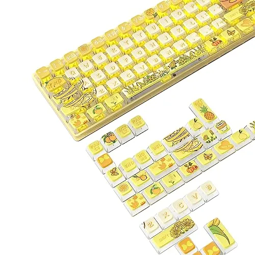 MAMBASNAKE 120 Tasten PBT Pudding Tastenkappen Set,ASA Profil,PBT Farbsublimation,ANSI US Layout für TKL 61 68 87 98 104 108 Mechanische Tastatur,Kompatibel mit Cherry MX Gateron Otemu Kailh Schalter