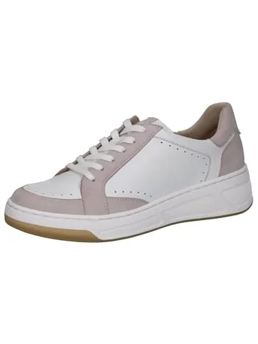 CAPRICE Damen Sneaker flach aus Leder Low Top, Mehrfarbig (Oldrose Suede) - Damen-Sneaker mit CLIMOTION-Technologie für optimales Laufgefühl. Hochwertiges Leder und Wechselfußbett für individuellen Komfort.