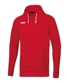 JAKO Kapuzenpullover Hoodie Base rot für Kinder, Größe 164 - Funktionsjacken aus 70% Bio-Baumwolle, weich und komfortabel, ideal für Alltag und Sport, in mehreren Farben und Größen erhältlich.