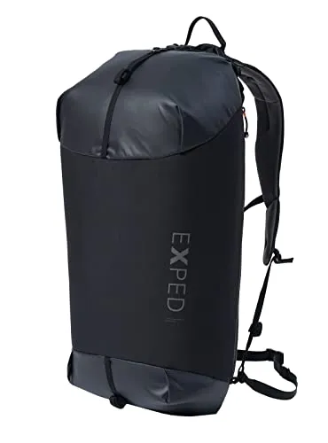 Exped Radical 45 Schwarz - Leichte Rucksack-Reisetasche für Urban Outdoor - Reisetasche mit 43l Volumen, ideal für Reisen und den urbanen Alltag, bietet hohen Tragekomfort und vielseitige Nutzungsmöglichkeiten.