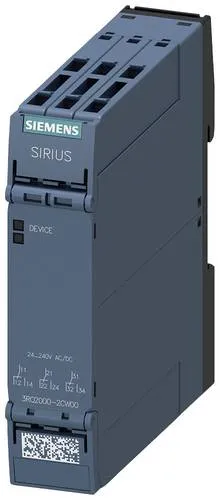 Siemens Koppelrelais 3RQ2000-2CW00 - Universalrelais mit 3 Wechslern, Weitbereichsspannung AC/DC 24-240V, hohe Kontaktzuverlässigkeit und einfacher Gerätetausch durch abnehmbare Klemmen.