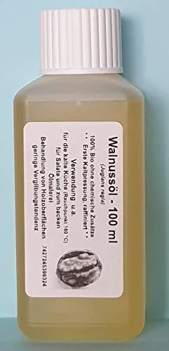 Walnussöl, raffiniert (Juglans regia), 1te Kaltpressung ohne chemische Zusätze 100 ml