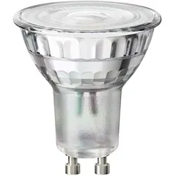 ledscom.de GU10 LED Leuchtmittel, PAR16, weiß (4000 K), 5,3 W, 504lm, 44°, Reflektorspiegel (silber)