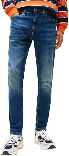 Tommy Jeans Herren Austin Slim Tprd Ai0255 Dm0dm21891 - Hochwertige Jeans aus Stretch-Baumwolle, ideal für einen modernen Look mit Five-Pocket-Styling und markantem Tommy Jeans Branding.