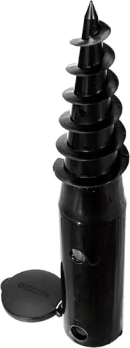 Leifheit Bodendübel mit Eindrehstange zum Einschrauben, Bodenhülse für sicheren Halt, Bodenanker auch für handelsübliche Wäsche- und Sonnenschirme