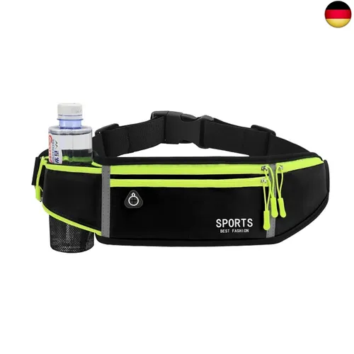 Bauchtasche Gürteltasche für Trinkflasche Wasserdichtes Laufgürtel Verstellbar H