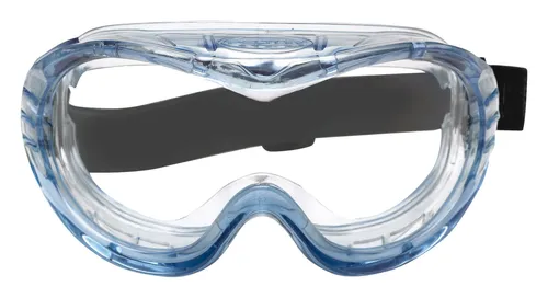 3M Fahrenheit Schutzbrille 71360-00012, Vollsichtbrille mit Kratzfestigkeit - Bequeme Schutzbrille mit seitlicher Rille für Korrektionsbrillen. Bietet 180° verzerrungsfreie Sicht und hohen Tragekomfort dank weichem PVC-Rahmen und elastischem Band.