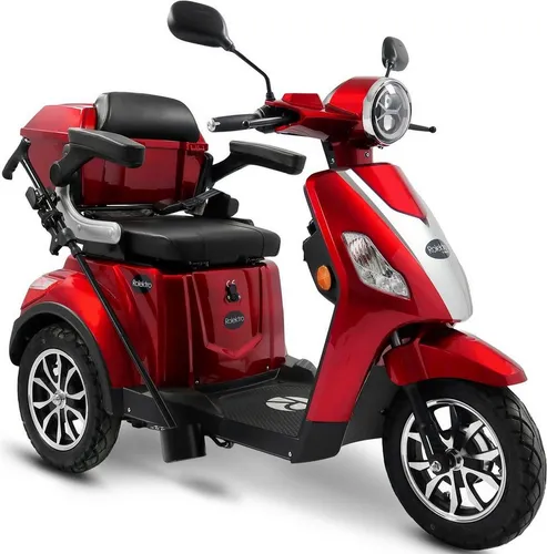 Rolektro E-Trike 15 V.3 Lithium, rot - Behinderten-Bedarf mit 3-Rädern für optimale Stabilität, 1000W Motor, bis zu 95 km Reichweite und komfortable Ausstattung für Senioren und Fahranfänger.