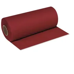 DeinPack 1 Rolle Airlaid Tischläufer bordeaux - 40cm x 24m - Einfarbiger Einmal-Tischläufer - Perforierung alle 120cm