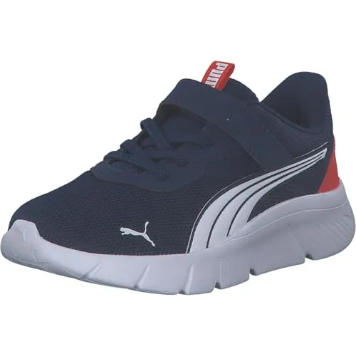 Puma Flexfocus Modern AC+ PS - Kinder Fitnessschuhe in Persian Blue - Fitnessschuhe für Kinder, ideal für aktive Jungs und Mädchen. Atmungsaktives Obermaterial aus 20% recycelten Materialien sorgt für Komfort und Nachhaltigkeit. Mit elastischen Schnürsenkeln und Klettverschluss für einfaches Anziehen.