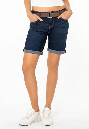 Produktbild Sublevel Damen Jeans Bermuda-Shorts mit Veloursleder Gürtel