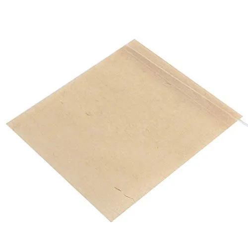 Fdit 100 Stück Einweg-Teebeutel mit Zugband - Leere Teefilterbeutel für losen Tee, Kräuter & Kaffee - Lebensmittelechtes Baumwollmaterial (10x8cm)