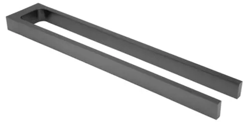 KEUCO Edition 11 Handtuchhalter - 450 mm, schwarzchrom gebürstet - Eleganter Handtuchhalter für die Wandmontage, aus hochwertigem gebürstetem Schwarzchrom - ideal für moderne Badezimmer.