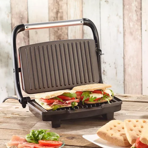 NEU Panini Sandwich Kontaktgrill für fettarmes Grillen Braten Toasten Küche BBQ