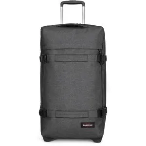 Eastpak Reisekoffer Transit'R L Black Denim - 121L & TSA-Schloss - XL Trolley mit 121 Litern, TSA-Zahlenschloss für einfache Flughafenkontrollen, robustes wasserabweisendes Polyester und leichtgängige Rollen für optimalen Komfort.