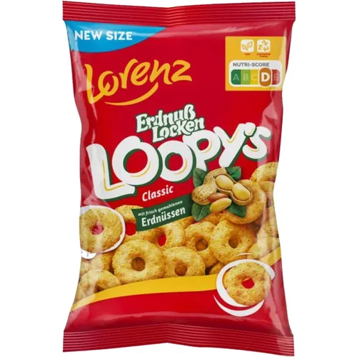 Lorenz Erdnuß Locken Loopy´s Classic 1x130g Tüte von Lorenz Snack World