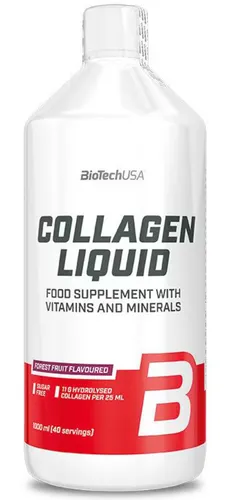 BioTech USA Collagen Liquid 1000 ml - Forest Fruits - Nährstoffreiche Kollagenflüssigkeit für gesunde Haut und Gelenke, ideal für Fitness-Enthusiasten und Gesundheitsbewusste.