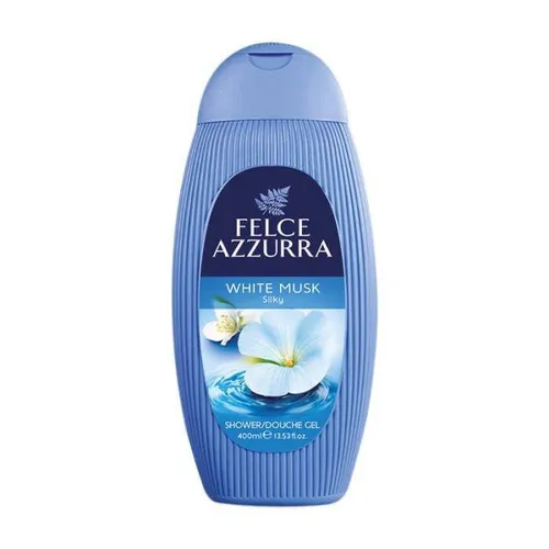 Felce Azzurra White Musk Duschgel 400 ml - Duschgel mit verführerischem White Musk Duft, ideal für ein erfrischendes Duscherlebnis und Pflege der Haut.