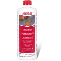 Akemi Anti-Fleck W 1 ltr. | Hochwirksame Imprägnierung für Naturstein - Media Player: Wasserbasierte Spezialimprägnierung schützt effektiv Natur- und Kunststeinoberflächen vor Schmutz, ist gesundheitlich unbedenklich und ideal für innen und außen.