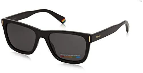 Polaroid Unisex PLD 6186/s Sonnenbrille, 807/M9 Schwarz, 54 - Sonnenbrillen für Damen mit UV-Schutz und stylischem Design, inklusive schützendem Etui für unterwegs.