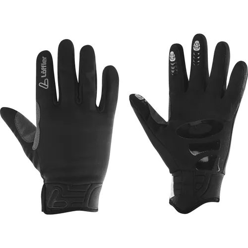 Löffler Gloves WS Warm black (990) 8-8,5 - Langlaufhandschuhe für Herren, winddicht und atmungsaktiv mit GORE-TEX INFINIUM WINDSTOPPER. Ideal für kalte Tage beim Langlaufen, Laufen, Skitouren und Wandern.