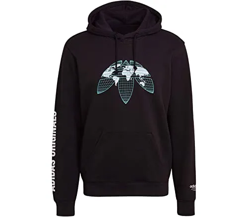 adidas Originals United Herren Hoodie XXL - Kapuzenpullover für Herren mit großer Weltkarten-Grafik, aus superweichem French Terry für ultimativen Komfort und lässigen Style.