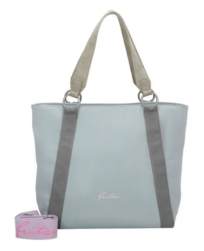 Fritzi aus Preussen Damen Noxy01 Sky Blue Shopper - Damen-Shopper mit zusätzlichem Webbing-Schultergurt für optimalen Tragekomfort und Stil.