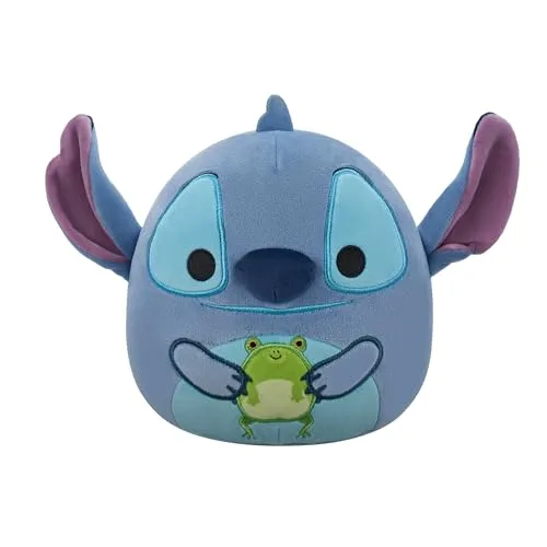Squishmallows SQDI01087 - Stitch mit Frosch 25 cm, offizielles Jazwares Plüsch, superweiches Kuscheltier