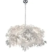 Pendelleuchte 4-flammig Kunststoff weiß in silber von RL LIVE YOUR LIGHT