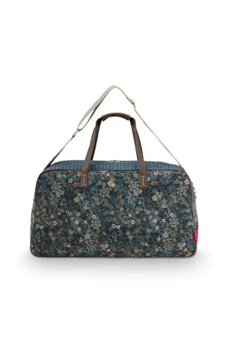 Pip Studio Reisetaschen Gross Tutti i Fiori Blau - Reisetaschen: Diese große Reisetasche aus der Tutti i Fiori-Kollektion besticht durch ihr auffälliges Blumenmuster in fröhlichen Farben und bietet viel Platz für Ihre Reiseutensilien.