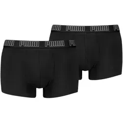 PUMA Trunk PUMA MEN EVERYDAY TRUNKS 2P (Packung, 2er Pack) mit kontrastfarbigem Webbund schwarz L