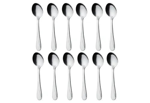 GRÄWE Kaffeelöffel 12 Stück, Edelstahl, Serie Stralsund - Elegante Kaffeelöffel aus hochwertigem Edelstahl 18/0, ideal für den Alltag und besondere Anlässe. Mit modernem Wellen-Dekor für stilvolles Genießen.